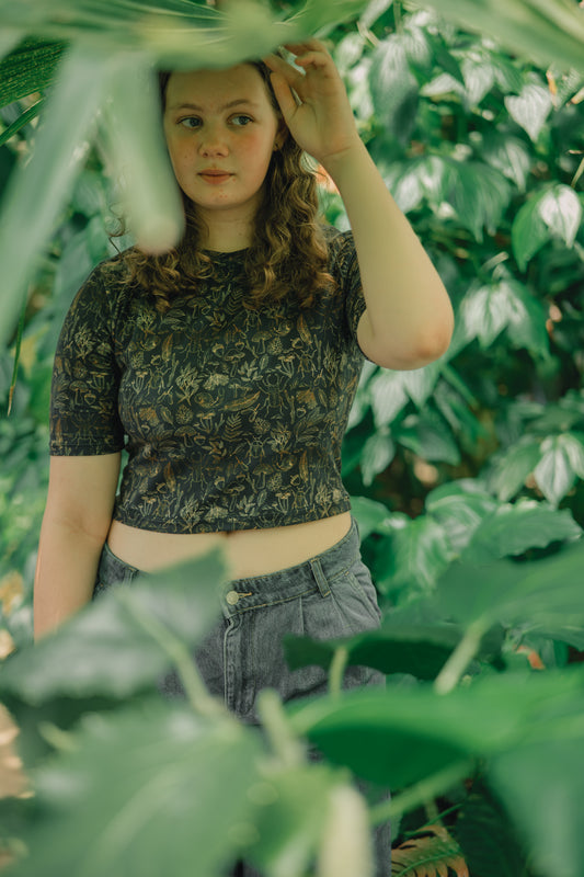Cropped Adult Fitted Tee